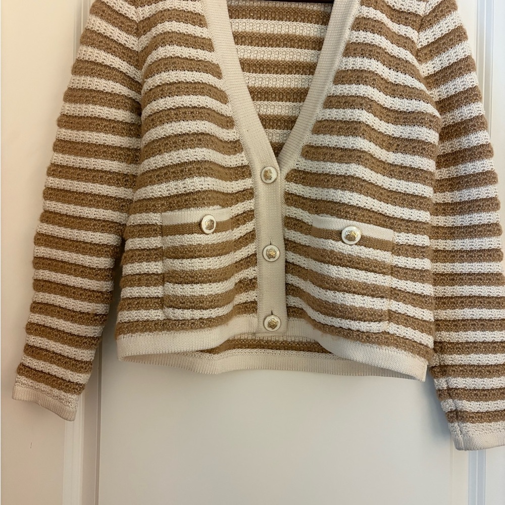 TALBOTS KATE CARDIGAN - METALLIC
